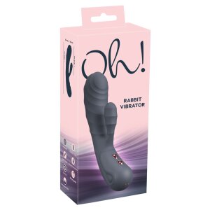 You2Toys Oh! Rabbit Vibrator Schwarz 19,5 cm