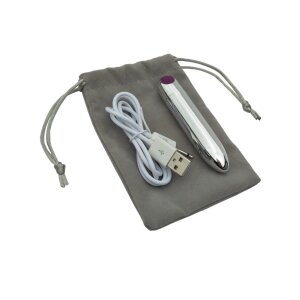 Yuira Kiwami Ten Chrysalis Freeze Vibrator Silber 9 cm ⌀...