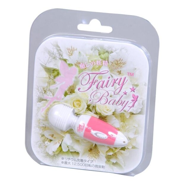 Mini vibrateur Fairy Baby Blanc/rose 6,99 cm