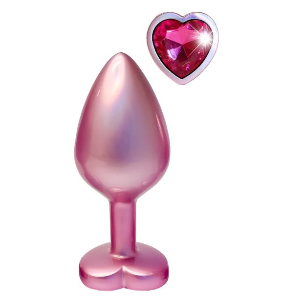 Dream Toys Gleaming Love Pearl Pink Plug Medium Analplug Pink ⌀ 3,4 cm