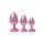 Dream Toys Gleaming Love Pearl Pink Plug Set Analplugs Rosa 3 Teilig