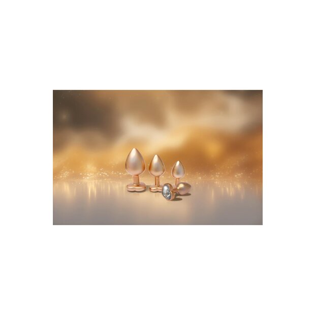 Gleaming Love Pearl Gold Plug Small 2,7 cm