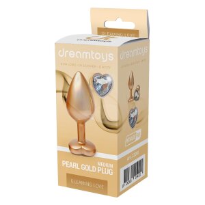 Dream Toys Gleaming Love Pearl Gold Plug Medium Analplug...