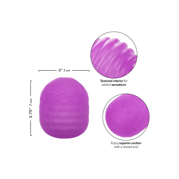 CalExotics Pop Sock Textured Taschenmuschi Lila