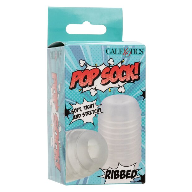 CalExotics Pop Sock Ribbed Transparent