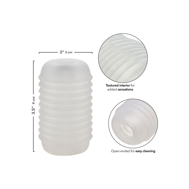 CalExotics Pop Sock Ribbed Transparent