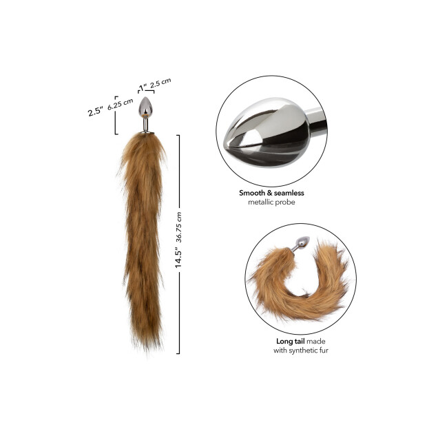 CalExotics Running Wild Tail Cinnamon 2,5 cm