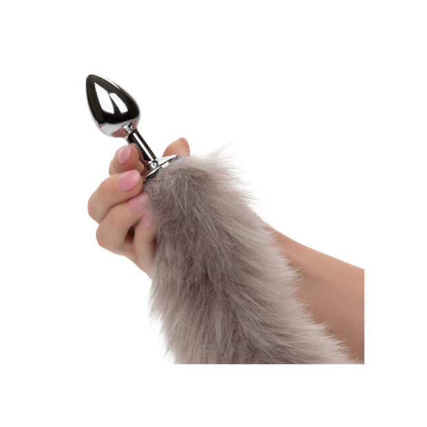 CalExotics Running Wild Tail Grey Analplug Grau ⌀ 2,5 cm