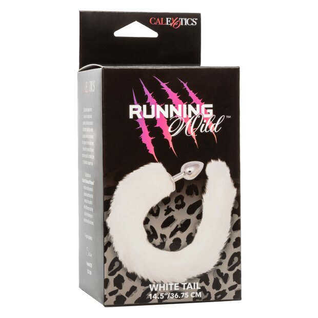 CalExotics Running Wild Tail White Analplug Weiß ⌀ 2,5 cm