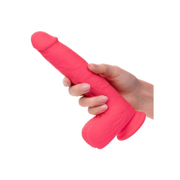 CalExotics Stud Rechargeable Rumbling Thrusting Vibrator Pink 17,75 cm