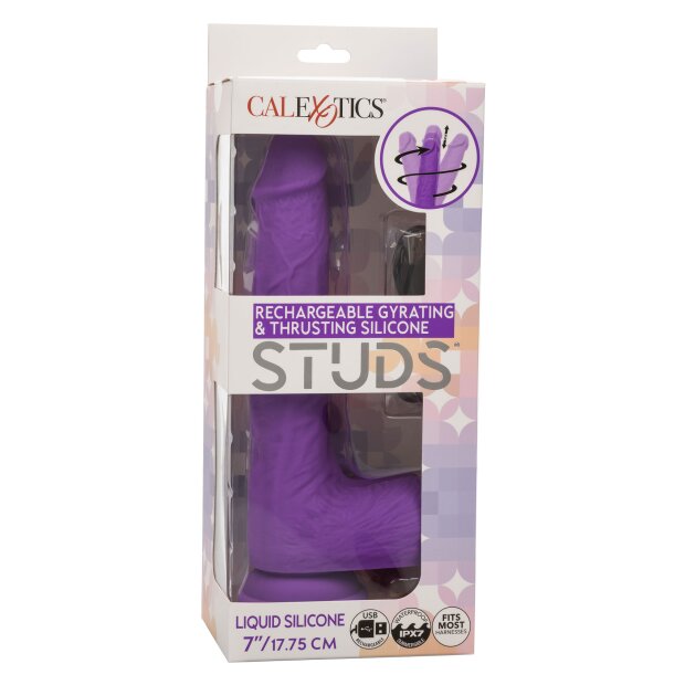 CalExotics Stud Rechargeable Gyrating & Thrusting Purple