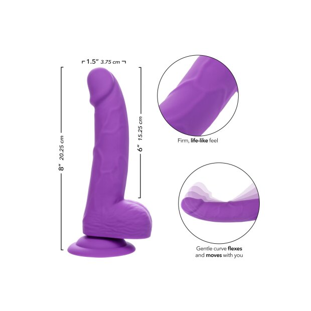 CalExotics Neon Silicone Studs 6 Purple 15,25 cm