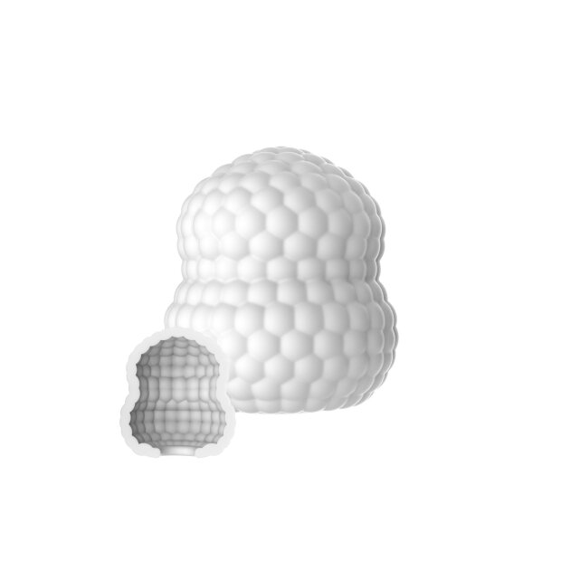 ToyJoy Hero Mini Masturbator Block White