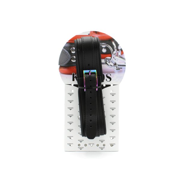 Kiotos Leather Collar Black Rainbow