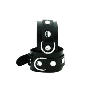 Kiotos Rubber Handcuffs Black