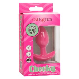CalExotics Cheeky Vibrating Glow-In-The-Dark Butt Plug...