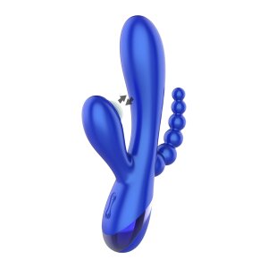 XOCOON Triple Love Vibrator Spezialvibrator Blau 19 cm ⌀...