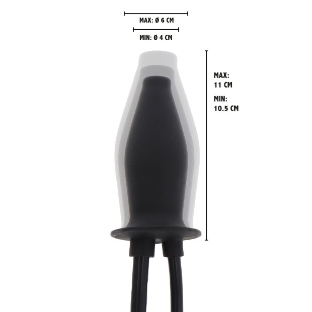 Hidden Desire Extreme Inflatable Lubricating Plug Black