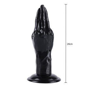 Hidden Desire Hand Fucker XL Dildo Schwarz 24 cm ⌀ 5 - 7 cm