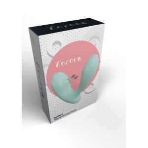 XOCOON DuoVibe II Vibrator Türkis 12 cm