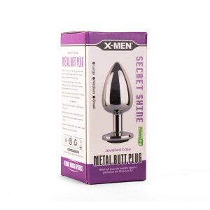 X-MEN Secret Shade Metal Butt Plug Small Analplug Silber...