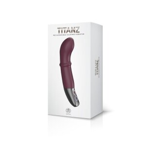 NMC Titanz Silicone Rechargeable G-Punkt Vibrator Weinrot...