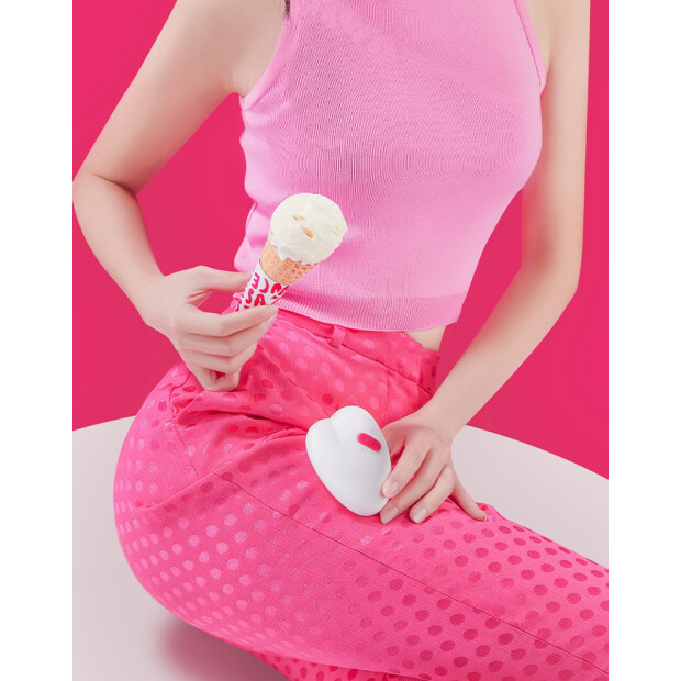 Sauce Clitoral vibrator 5 vibration modes Pink White