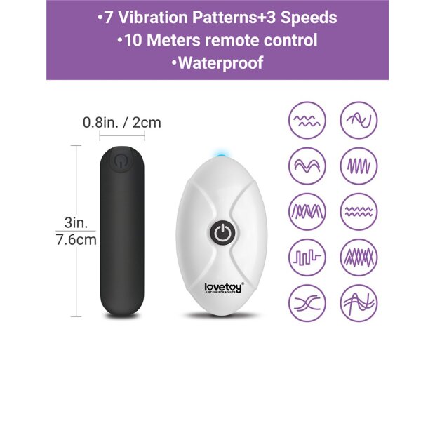 Lovetoy Slide Printed Vibrating Sexy Panties Panty Vibrator Lila One Size