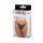 Amorable Tanga mit offenem Schritt Schwarz One Size