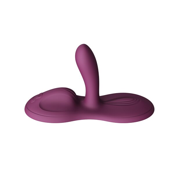 Zalo Flora Smart Vibrating Pad Vibrator Lila 26,2 cm ⌀ 3,6 cm