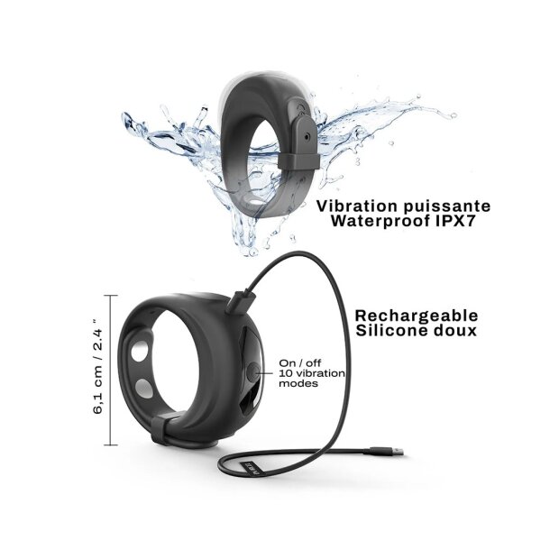 DORCEL Fit Vibe Ring Penisring Schwarz ⌀ 5,7 cm