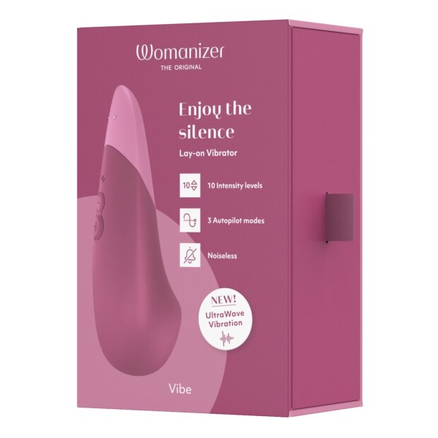 Womanizer Vibe Vibromasseur à poser rose 14,2 cm