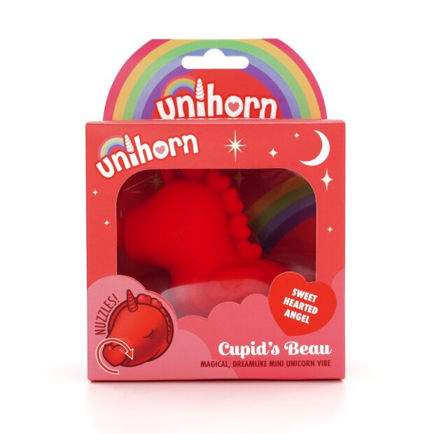 unihorn Cupids Beau Klitorisstimulator Rot 4,2 cm ⌀ 3,8 cm