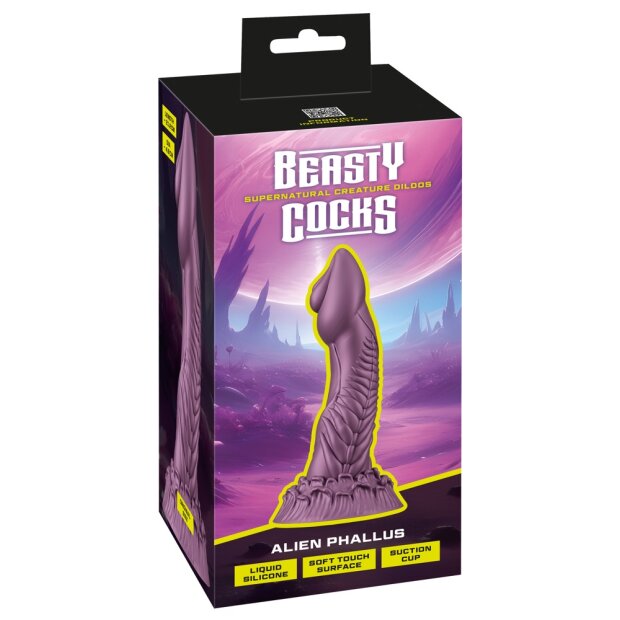 You2Toys Beasty Cocks Alien Phallus Dildo Lila 21,2 cm ⌀ 4,9 cm