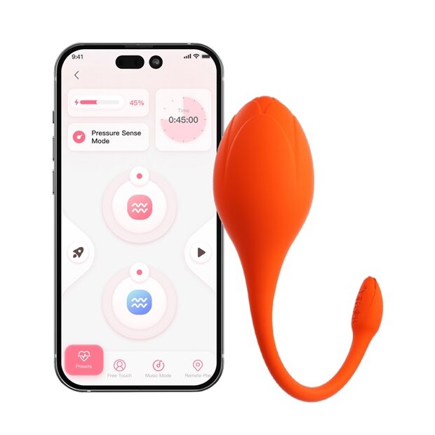 HoneyPlayBox LILI App-Controlled Egg Vibrator Orange
