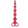 NMC 8 Inch Ribbed Silicone Anal Beads Red
