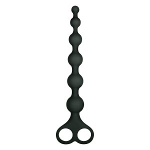NMC Ribbed Silicone Anal Beads Analkugeln Schwarz 20,3 cm...