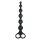 NMC 8 Inch Ribbed Silicone Anal Beads Black