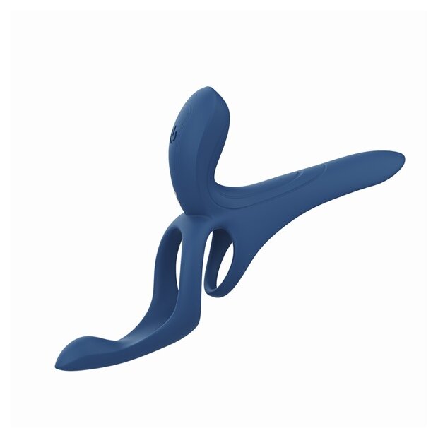 HoneyPlayBox Pleasure Pivot Paarvibrator Blau 19 cm