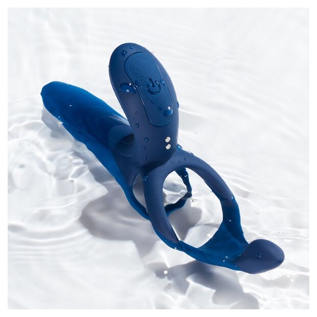 HoneyPlayBox Pleasure Pivot Paarvibrator Blau 19 cm