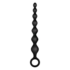 NMC Ribbed Silicone Anal Beads Analkugeln Schwarz 17,8 cm...