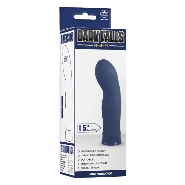 NMC Rechargeable Silicone Vibrator Mini Blau 12,7 cm