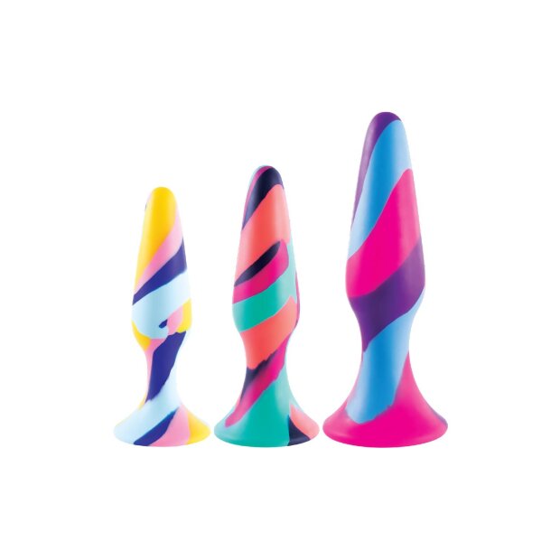 NMC 3 In 1 Butt Plug Anal Set Mehrfarbig 3 Teilig