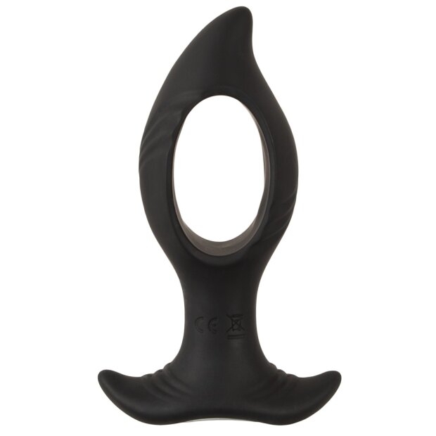 ANOS RC Butt Plug Analplug mit Vibration Schwarz ⌀ 4,5 cm