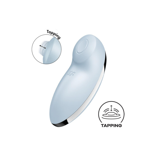 Satisfyer Tap and Climax 2 Druckwellen Vibrator Blau