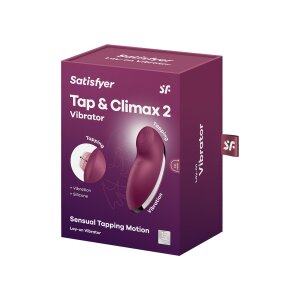 Satisfyer Tap and Climax 2 Druckwellen Vibrator Rot