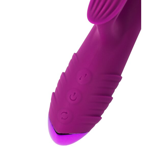 Rimba Stockholm Vibrator mit Klitorisstimulation Lila 24,1 cm
