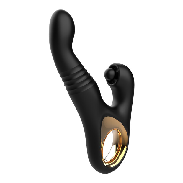 Rimba Toys - Sensual Nights SN08 - Multifunction Vibrator - Black