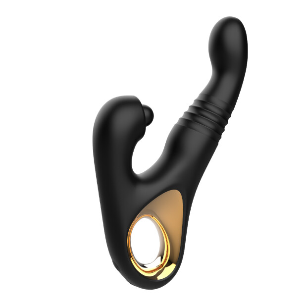 Rimba Toys - Sensual Nights SN08 - Multifunction Vibrator - Black