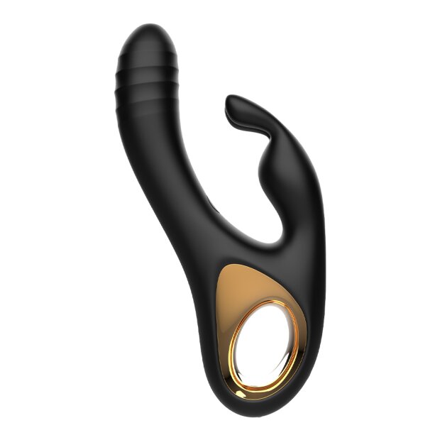 Rimba Sensual Nights SN09 Rabbit Vibrator Schwarz 14 cm